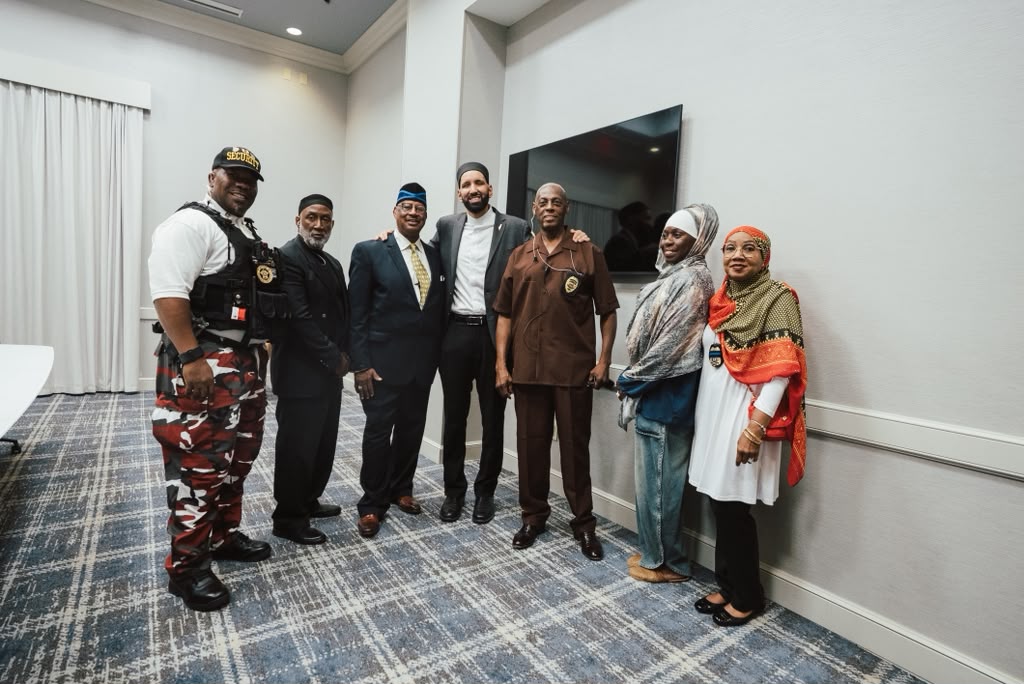 Protection detail for a Palestine and Sudan fundraiser with Chk Umar Suleiman